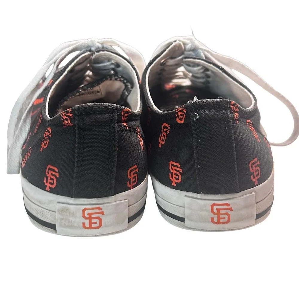 Row One San Francisco Giants MLB Canvas Low Top Sneakers Women's Size 9 Baseball